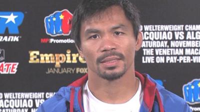 Boxer Manny Pacquiao