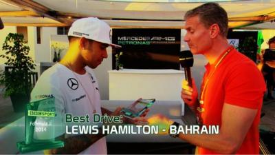 Lewis Hamilton and David Coulthard