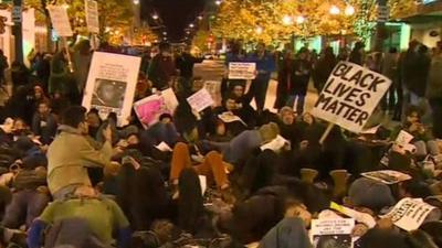 Protesters in Seattle