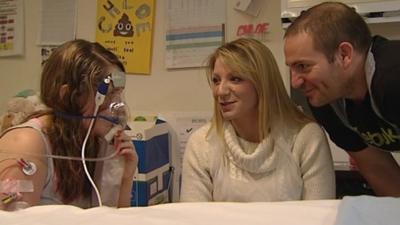 Chloe Beaney and her parents