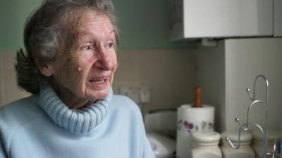 87 year-old Peggy Brydon