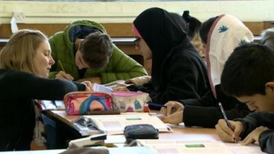 Kainat Riaz and Shazia Ramzan studying