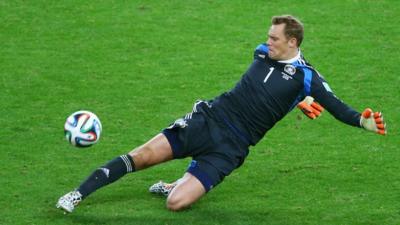 Germany's "sweeper keeper" Manuel Neuer