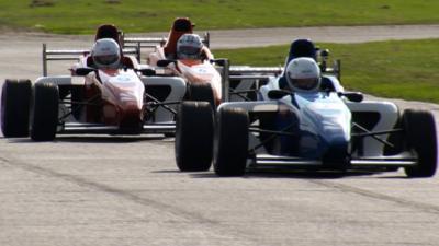 Snooker stars race at Silverstone