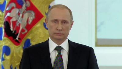 Russian president Vladimir Putin