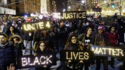 Protesters in New York, 4 December 2014