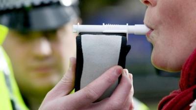 Police demonstrate breathalyser