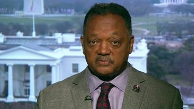 Civil rights activist Rev Jesse Jackson