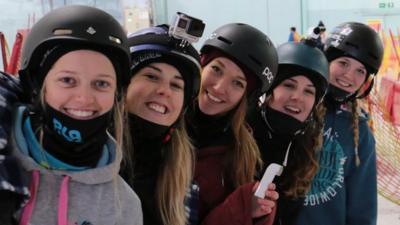 Team GB skiers test some of the latest action cameras on the market