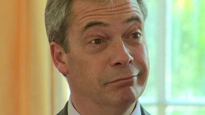 Nigel Farage in interview for Sunday Politics Wales