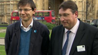 RSPB's Martin Harper and Wildlife Trust's Steve Trotter.