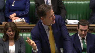 Nick Clegg at PMQs