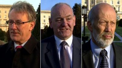 Mike Nesbitt, Mark Durkan and David Ford