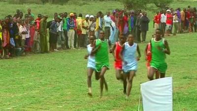 Race at 'Maasai Olympics'