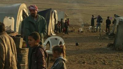 Yazidi camp