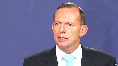 Australian prime minister Tony Abbott