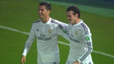 Cristiano Ronaldo and Gareth Bale (L-R)