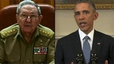 Raul Castro (left) and Barack Obama