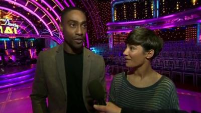 Simon Webbe and Frankie Bridge