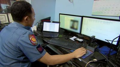 Specialist cyber crime police officer in the Philippines