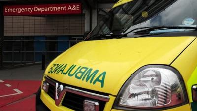 File photo dated 04/04/11 of an ambulance outside the entrance to a hospital Accident and Emergency department