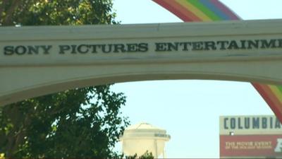 Entrance to Sony Pictures in Los Angeles