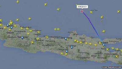 Radar picture of QZ8501