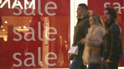 Post-Christmas sales in Manchester