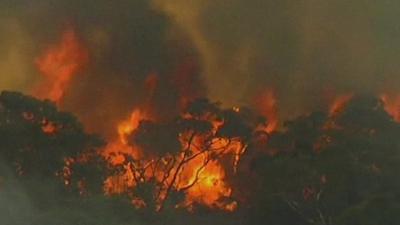 Bushfire in southern Australia