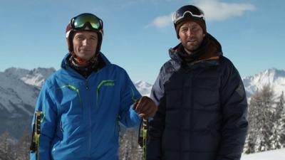 Ski Sunday's Graham Bell and Ed Leigh