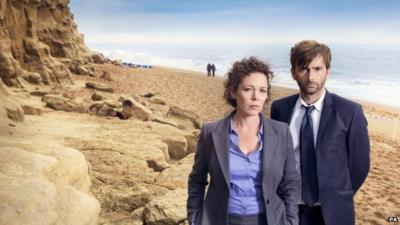 David Tennant and Olivia Colman in Broadchurch