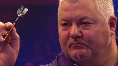 Darryl Fitton eliminates number two seed Alan 'Chuck' Norris in the second round at the BDO World Darts Championship