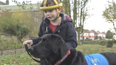 Oliver and his buddy dog Lucy