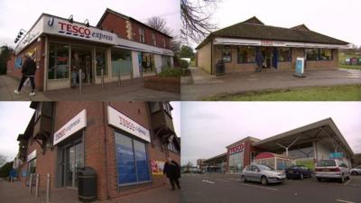 A few of Andover's Tescos