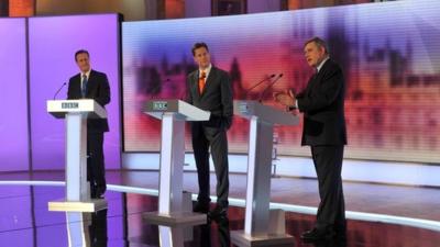 The BBC Prime Ministerial debate in 2010