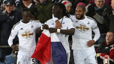 Swansea 1-1 West Ham: Bafetimbi Gomis deserved celebration