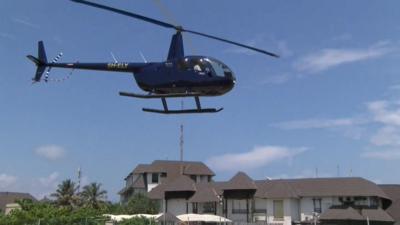 helicopter in Dar es Salaam