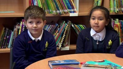 Pupils being asked about the general election