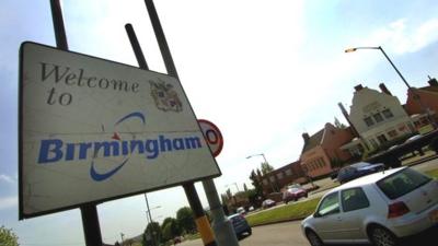 Welcome to Birmingham sign