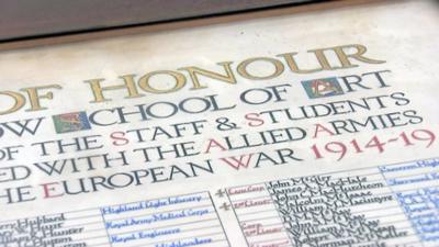 Glasgow School of Art roll of honour