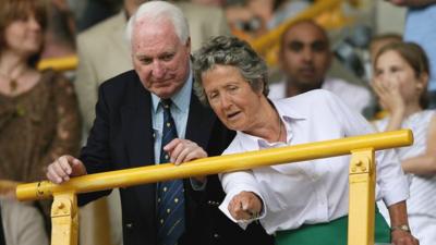 Sir Jack Hayward and Baroness Rachel Heyhoe-Flint