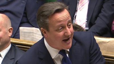 David Cameron at PMQs