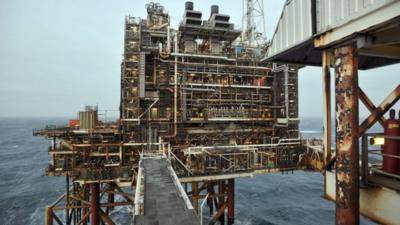 Section of the BP ETAP (Eastern Trough Area Project) oil platform in the North Sea