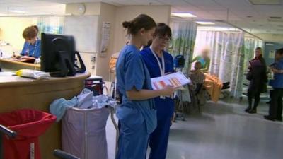 Nurses in hospital