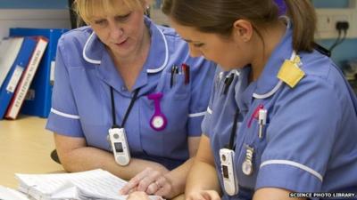 Nurses on a ward