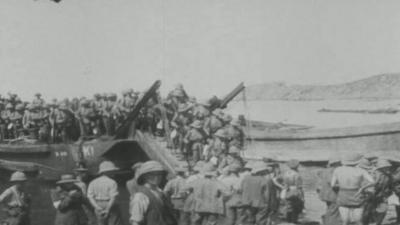 Photo of the Gallipoli Campaign from The Imperial War Museum