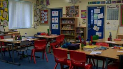 Empty classroom