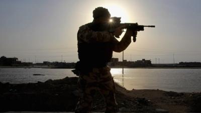 British soldier in Basra - file image