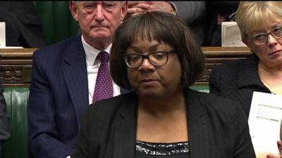 Diane Abbott at PMQs