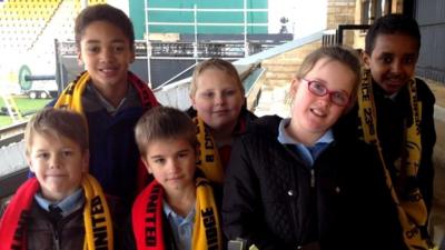 Young Cambridge United supporters
